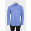 Men's shirt with embroidery on the chest