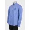 Men's shirt with embroidery on the chest
