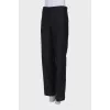Classic wool trousers with stripes