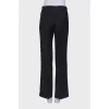 Classic wool trousers with stripes