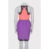 Two-tone dress with lace
