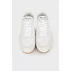 Combined leather sneakers