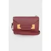 Burgundy leather bag