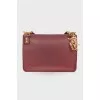 Burgundy leather bag