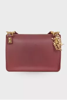 Burgundy leather bag