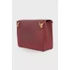 Burgundy leather bag