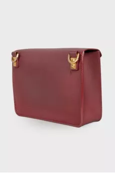 Burgundy leather bag