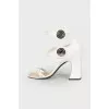 Python leather sandals