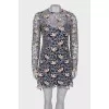 Openwork dress with flowers