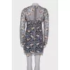 Openwork dress with flowers
