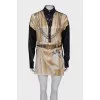 Silk dress with buttons