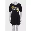 T-shirt dress with brand logo