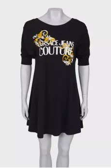 T-shirt dress with brand logo