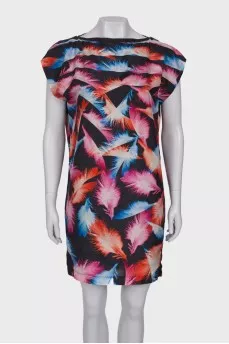 Printed silk dress