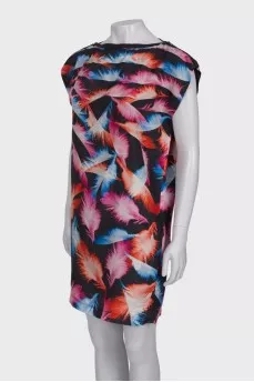 Printed silk dress