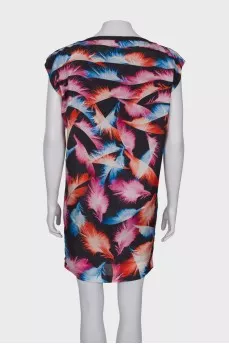 Printed silk dress