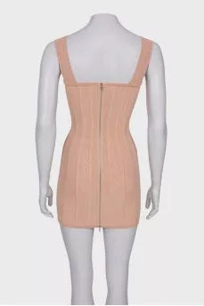 Corset dress with rhinestones