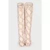 Snakeskin embossed boots