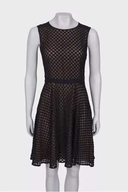 Patterned lace dress