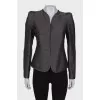 Gray jacket with a pattern