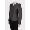 Gray jacket with a pattern