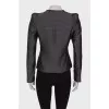Gray jacket with a pattern
