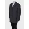 Gray striped blazer with tag