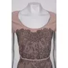 Dark beige patterned dress