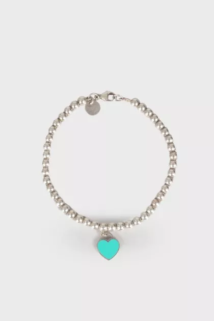 Silver bracelet with pendant