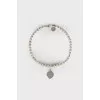 Silver bracelet with pendant