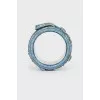 Textile bracelet with brand logo
