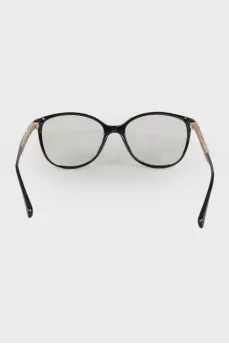 Black glasses with rhinestones