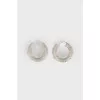 Hoop earrings with crystals