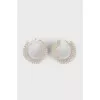 Hoop earrings with crystals