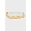 Gold-tone embossed belt