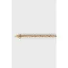 Gold-tone embossed belt