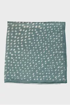 Green scarf in print