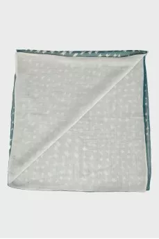 Green scarf in print