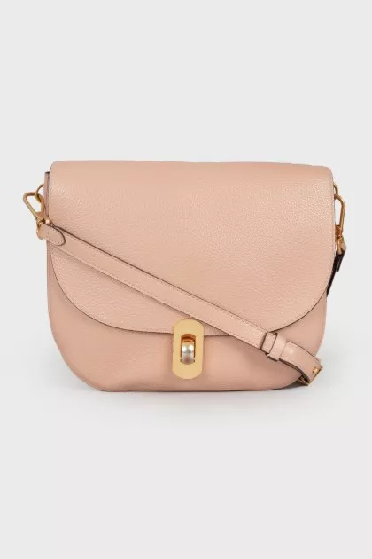 Embossed leather bag
