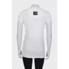 White T-shirt in rhinestone print