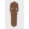 Silk dress in animal print