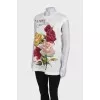 Long t-shirt with tag print