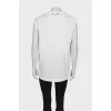 Long t-shirt with tag print