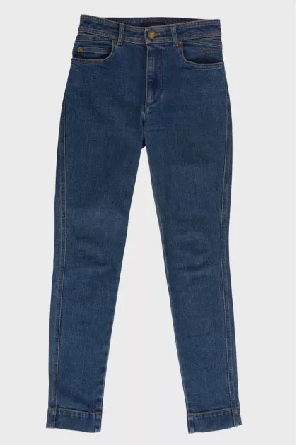 Blue skinny jeans