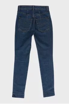 Синие джинсы skinny