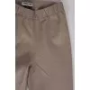 Beige leather leggings