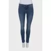 Blue jeans with tag