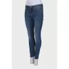 Blue jeans with tag