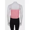 Red striped top