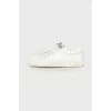 White leather sneakers
